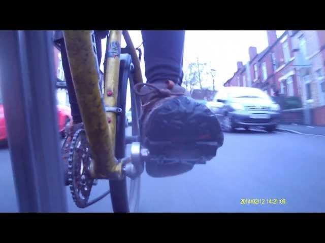 Cycling With Dogcam Bullet HD2 Mounted On Rigid P2 Forks Filming Behind Me