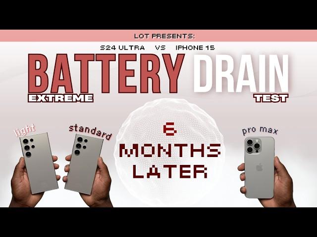 Samsung S24 Ultra (Light) vs S24 Ultra (Standard) vs iPhone 15 Pro Max EXTREME Battery Drain Test