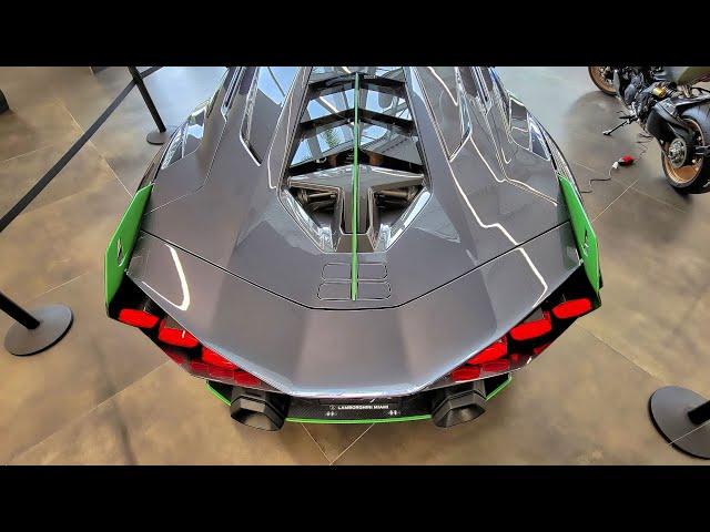 Lamborghini SIAN - Closer Look Interior Exterior - details Flash of Lightning at Lamborghini Miami