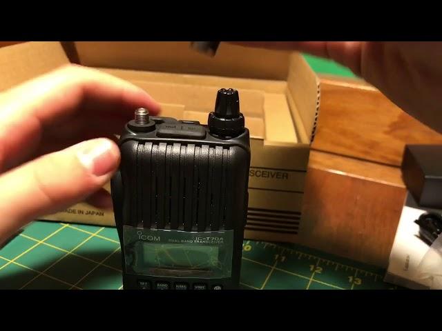 Unboxing the Icom IC-T70A Dual band Handheld Transeiver