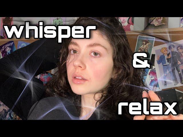 asmr - whispers to help you relax ‍️ ( natural mouth sounds, breathy whisper ramble )