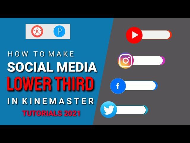 How to make lower third animated | social media lower third || in android | lower third for youtube