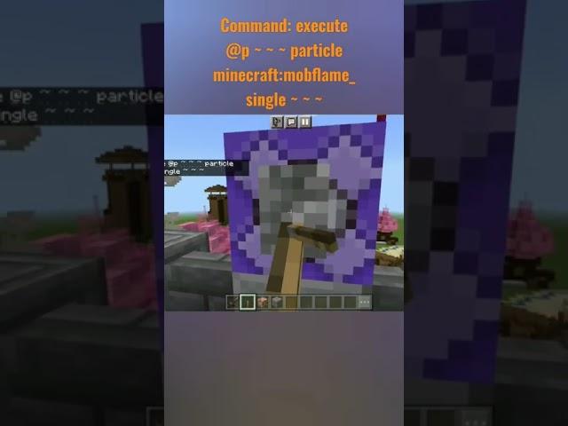 Fire Particle Trail in Minecraft| Create particle trail in Minecraft| #minecraft #shortsbeta #shorts