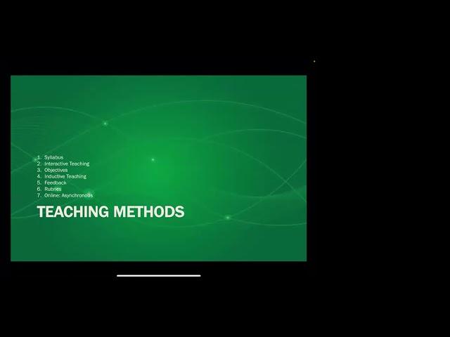 WHEEL Project: Teaching Principles and Methods -- Dr. Stephen Wu