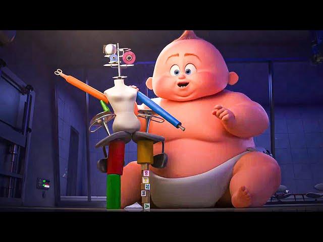 INCREDIBLES 2 All Movie Clips - Baby Jack Jack Superpowers (2018)