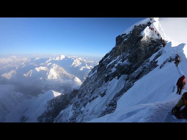 Hello! The Shadow that Mt. Everest casts. Only a few hours before the viral Nims photo of 2019.