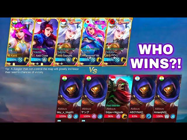 5 ODETTE  VS  5 ALDOUS! WHO WINS?!MOST FUN MATCH EVER!