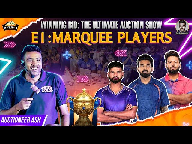 Project Pant, Killer KL, Shreyas Surge: BIDDING MADNESS | E1: Marquee | Winning Bid - IPL Auction