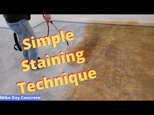 How To Stain Concrete Floors | Easy Diy Method