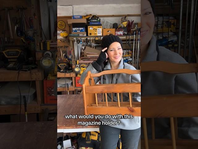 What would you do with this magazine holder? #upcycle #diy
