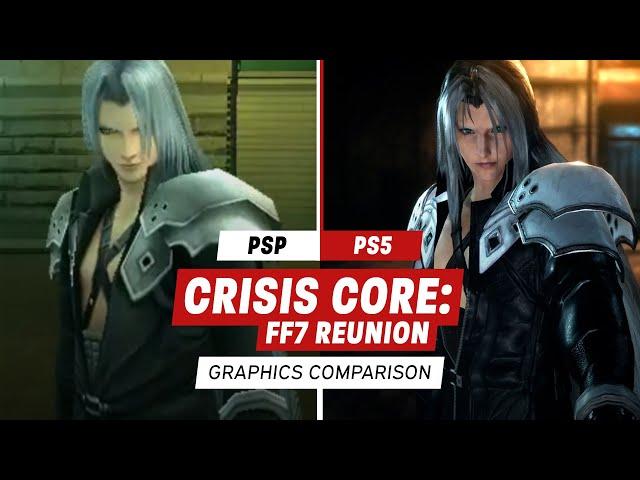 Crisis Core: Final Fantasy VII Reunion Graphics Comparison - 2007 vs. 2022