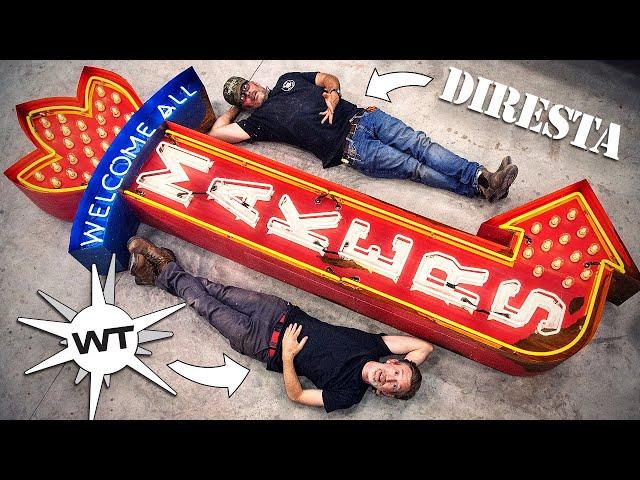 Building a Huge Neon Sign for Jimmy's Workshop