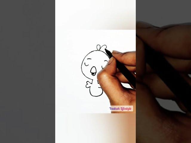 Easy simple art | Basic drawing | cute drawings #shorts