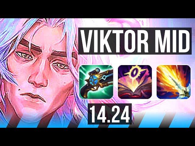 VIKTOR vs EKKO (MID) | 13/0/1, 11 solo kills, Legendary | KR Diamond | 14.24