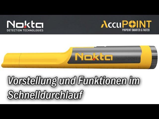 Der Nokta AccuPoint Pinpointer und seine Funktionen schnell vorgestellt.