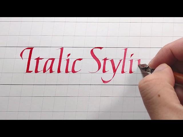 Italic Calligraphy Tutorial: Italic Styling - Step to Step to Modify and Upgrade your Letters