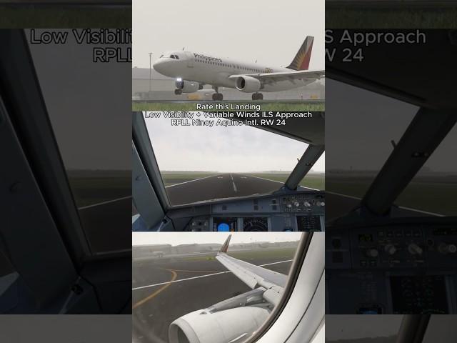 MSFS | Low-Vis NAIA Approach | Fenix A320 Philippine Airlines | #msfs2020 #philippineairlines #a320