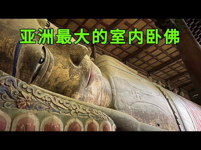 A 35-meter-long sleeping Buddha was found in Gansu, with a three-story building in its stomach