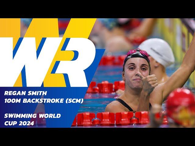 100m Backstroke World Records Belong to  Regan Smith  | Swimming World Cup 2024