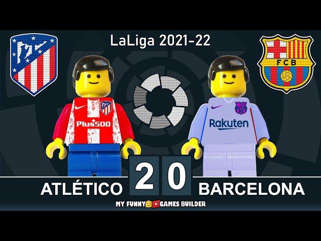 Atletico Madrid vs Barcelona 2-0 • All Goal & Full Highlights in Lego Football LaLiga 2021/22