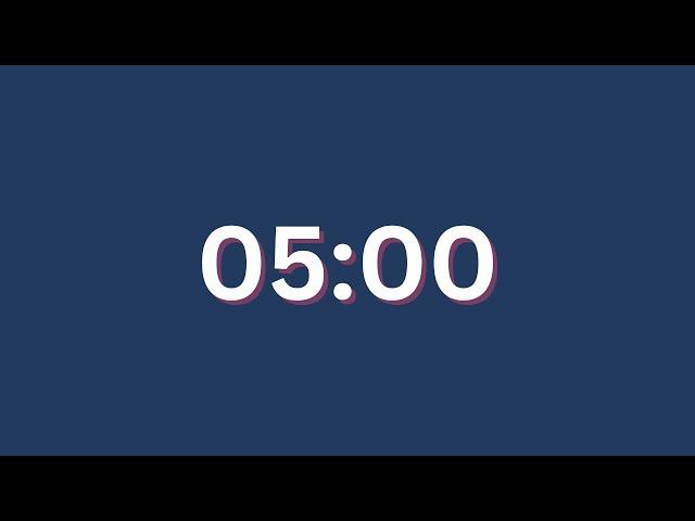 5 Minute  Countdown Timer without Music