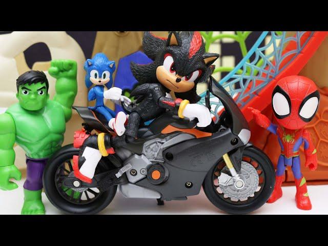 Shadow The Hedgehog Takes Sonic 3 Drone From Spidey & Friends