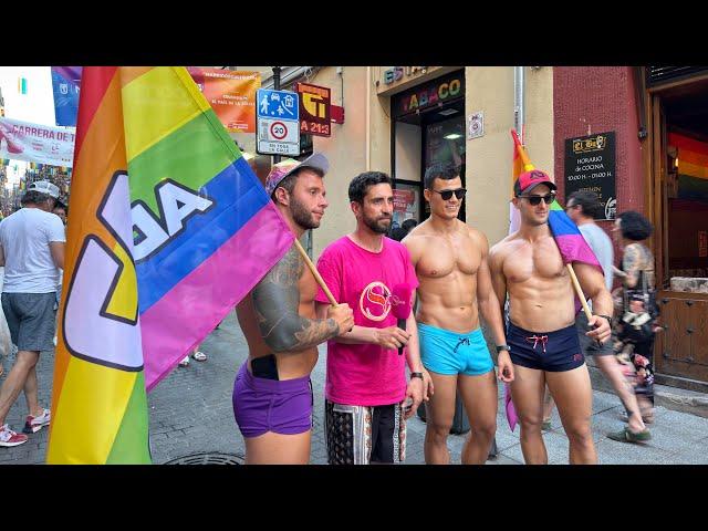 El Barrio CHUECA Madrid España Y Sus Calles (Madrid Orgullo 2024) Madrid GAY Pride 2024