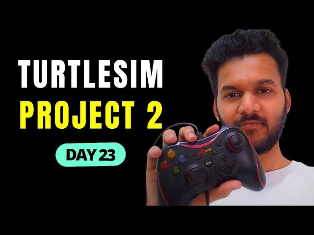 ROS2 Project using Joystick : Turtlesim and Python | ros2 tutorial | robotics engineering