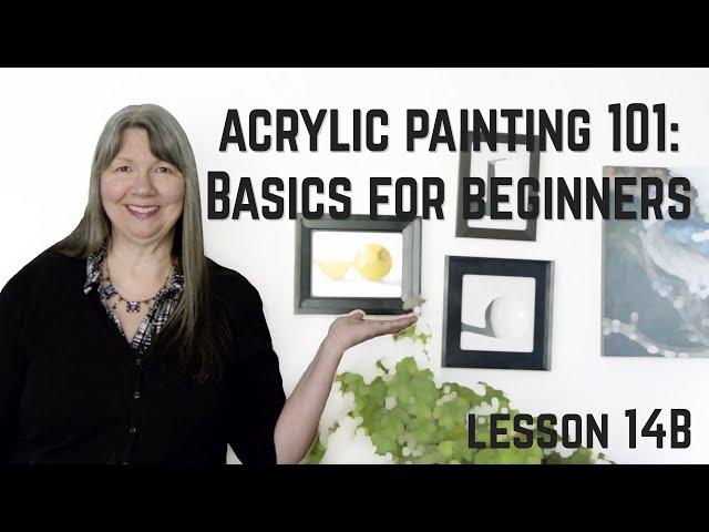 Painting a Realistic LEMON  - ACRYLIC PAINTING 101: Basics for Beginners - Lesson 14B