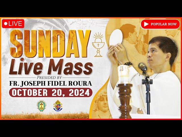 SUNDAY FILIPINO MASS TODAY LIVE || OCTOBER 20, 2024 || FR. JOSEPH FIDEL ROURA