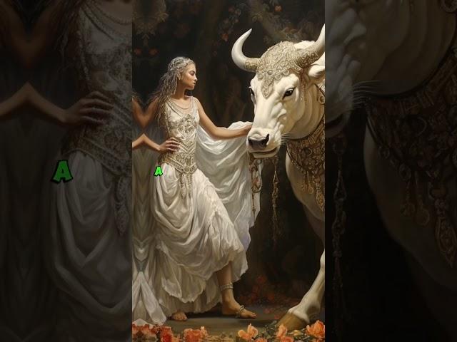 The Tale of Poseidon, Queen Pasiphae, and the White Bull #history #shorts #queenpashiphae