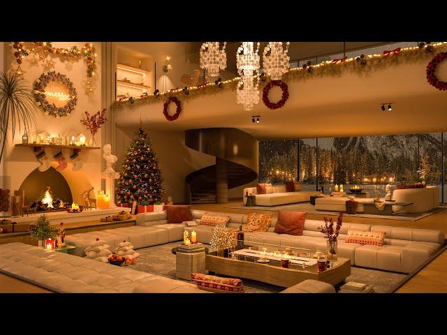  Holiday Jazz Serenity 2025  Elegant Penthouse Lounge with Soothing Music for Ultimate Relaxation