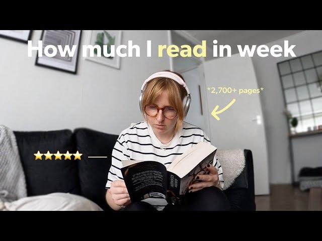 How much I read in a week *realistic as a fast reader*  TBR & kindle reading vlog