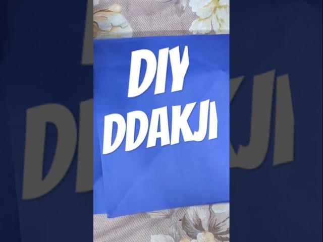 How to make DDAkJI | Tutorial  #youtubeshorts #squidgame #diyddakji #craft