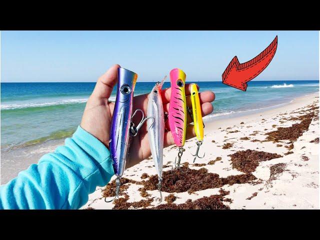 Casting BIG Lures on the Beach for HUGE Fish!!