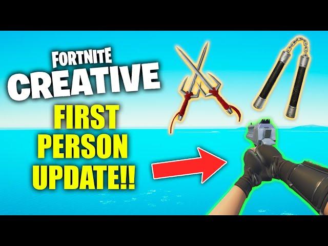 First Person in Fortnite is HERE + TMNT Mythics in UPDATE!