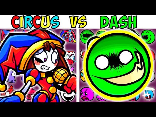 ALL THE AMAZING DIGITAL CIRCUS VS GEOMETRY DASH | FNF Character Test | Gameplay VS Playground