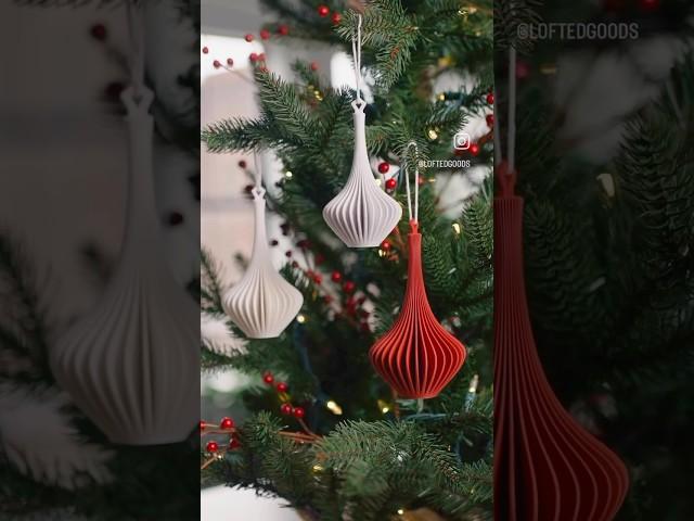 3D Printed Christmas Tree Ornament by @LoftedGoods 