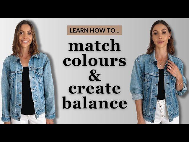 How To Style A Denim Jacket (balance, colours, layering, accessories)