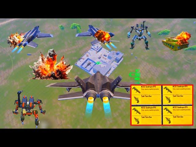 Jet War in Payload 3.3 Jet Destroy Robot Helicopter & Tanks in PUBG Mobile