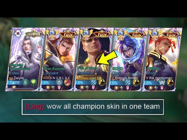 5 MAN RANKED WITH A TWIST!?  (ALL CHAMPION SKIN) ft. BREN PAQUITO