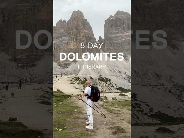 8 day Dolomites itinerary