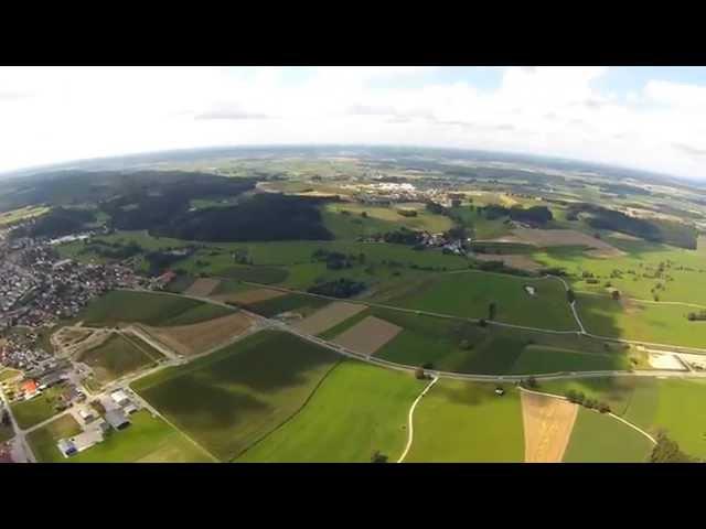 Quadrocopter selfmade . Kleine übersicht der gemeinde Fischach