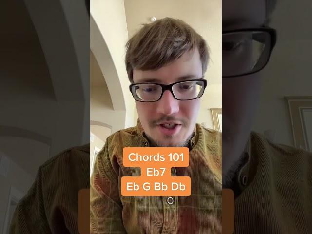 Chords 101 Eb7 #musictheory #chords #musicchords #songwriting #pianochords
