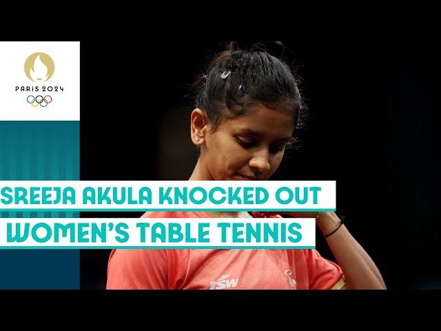 Sreeja Akula knocked out by Sun Yingsha in women’s table tennis  | Paris 2024 highlights