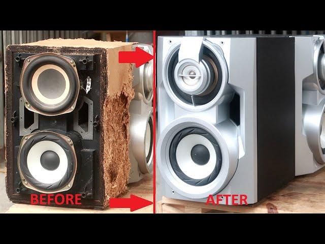 Restoration classic SONY speakers / Give new life to abandoned speakers