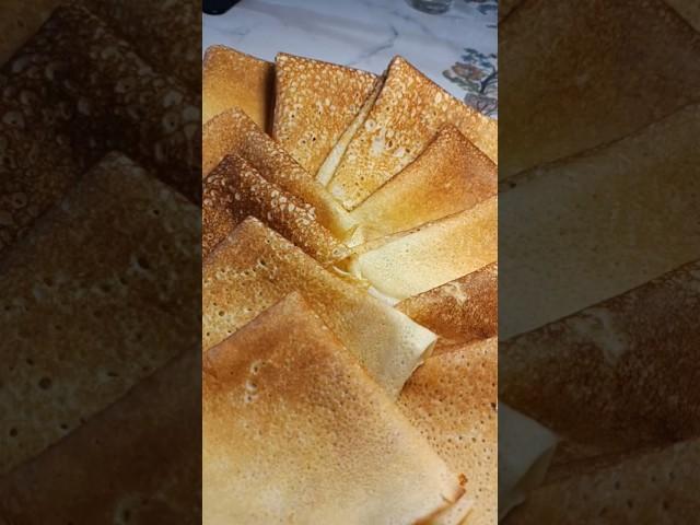 Tender, thin pancakes. #shorts #cooking #shortvideo