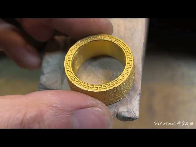 Exclusive golden ring making process | how to make a gold ring full making video