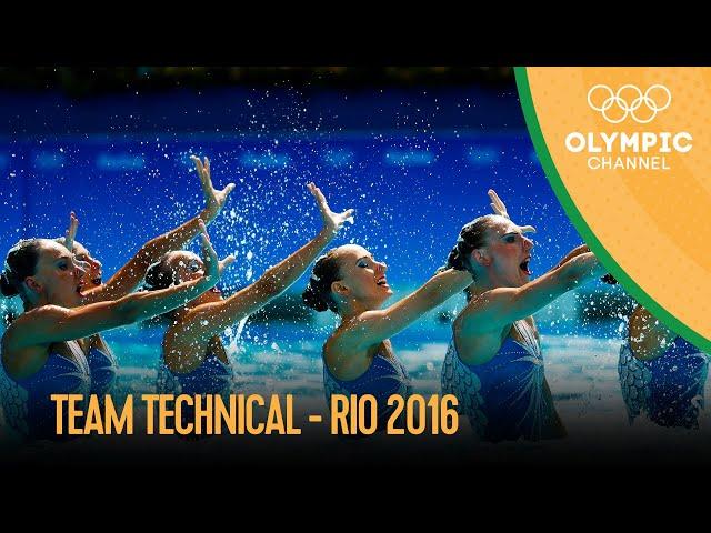 Artistic Swimming: Team Tech | Rio 2016 Replays