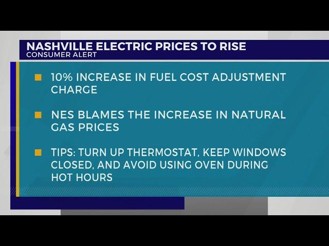 Nashville Electric prices to rise